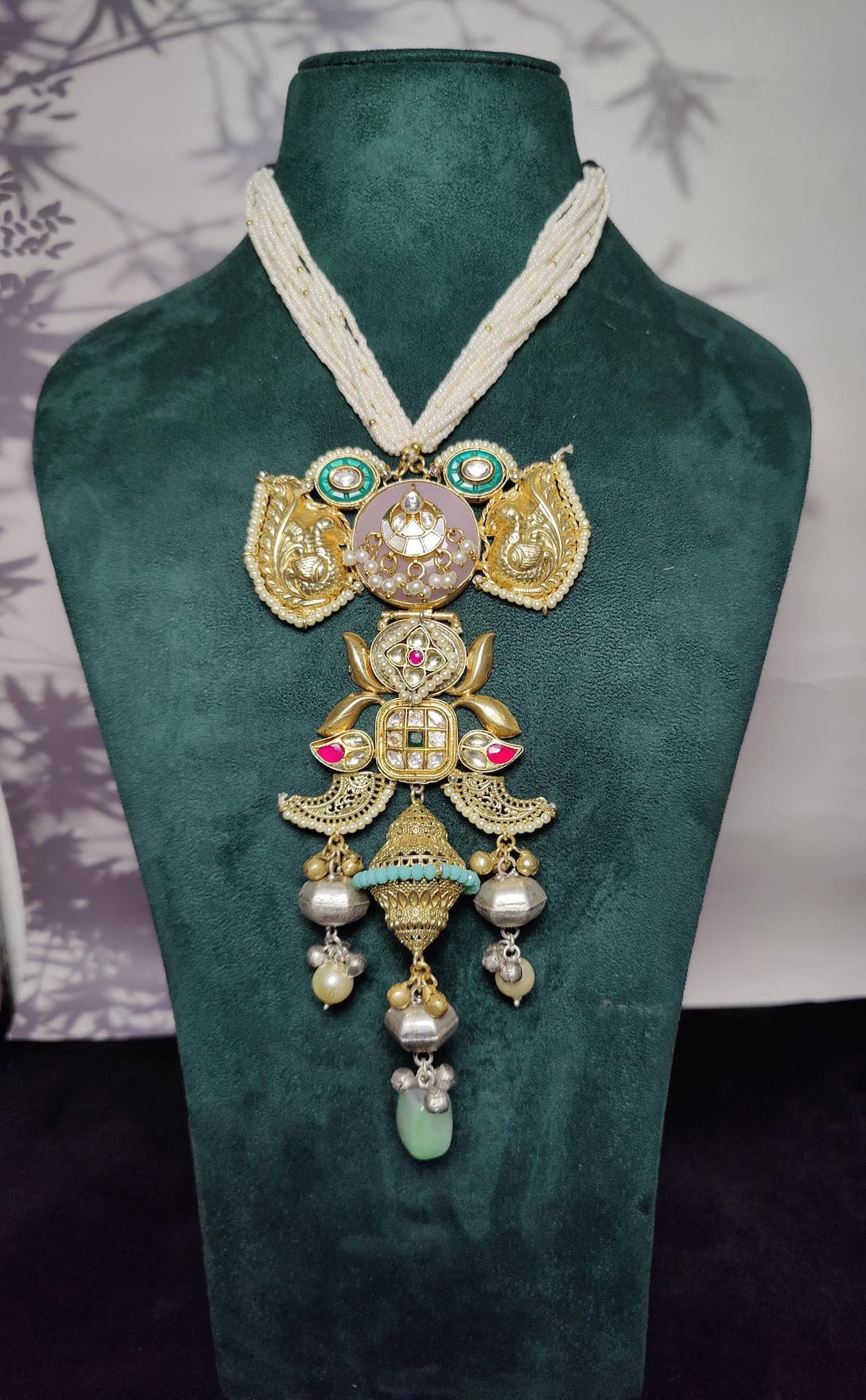 Maira pendant  - pink image 1