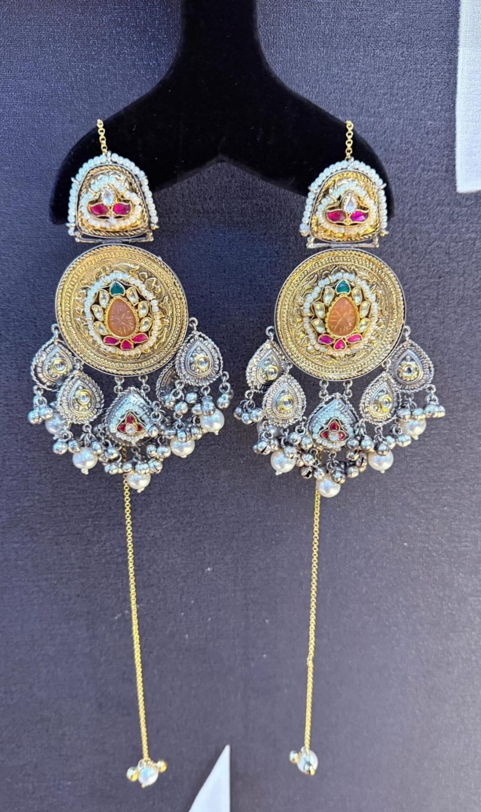 Sidra earrings - Brown Silver image