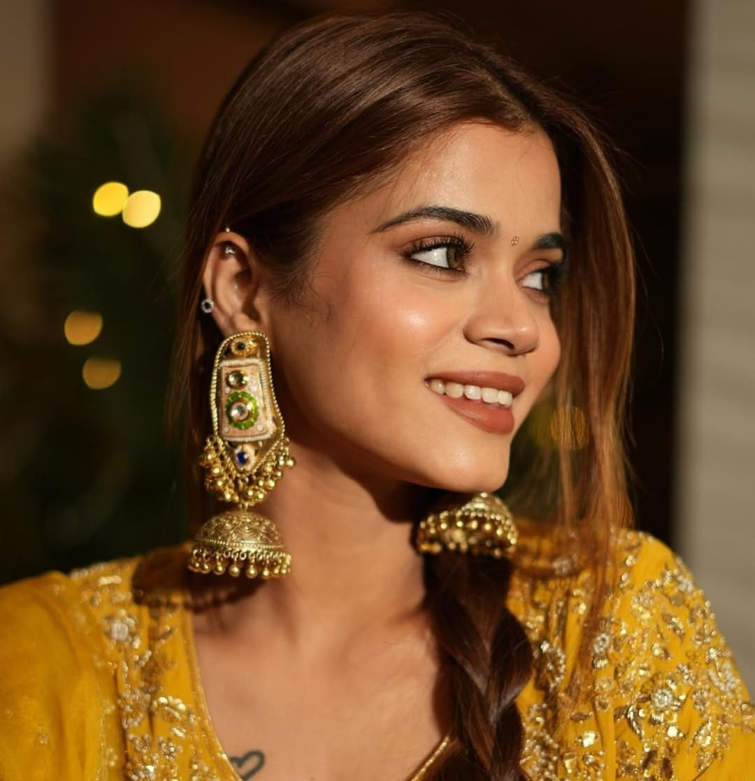 British colored jhumka image 0