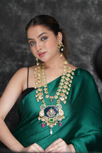 Maharani double layered blue long haar image 3