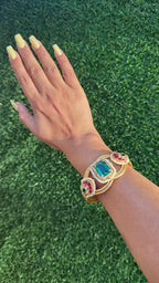 Green stone handcuff image 1
