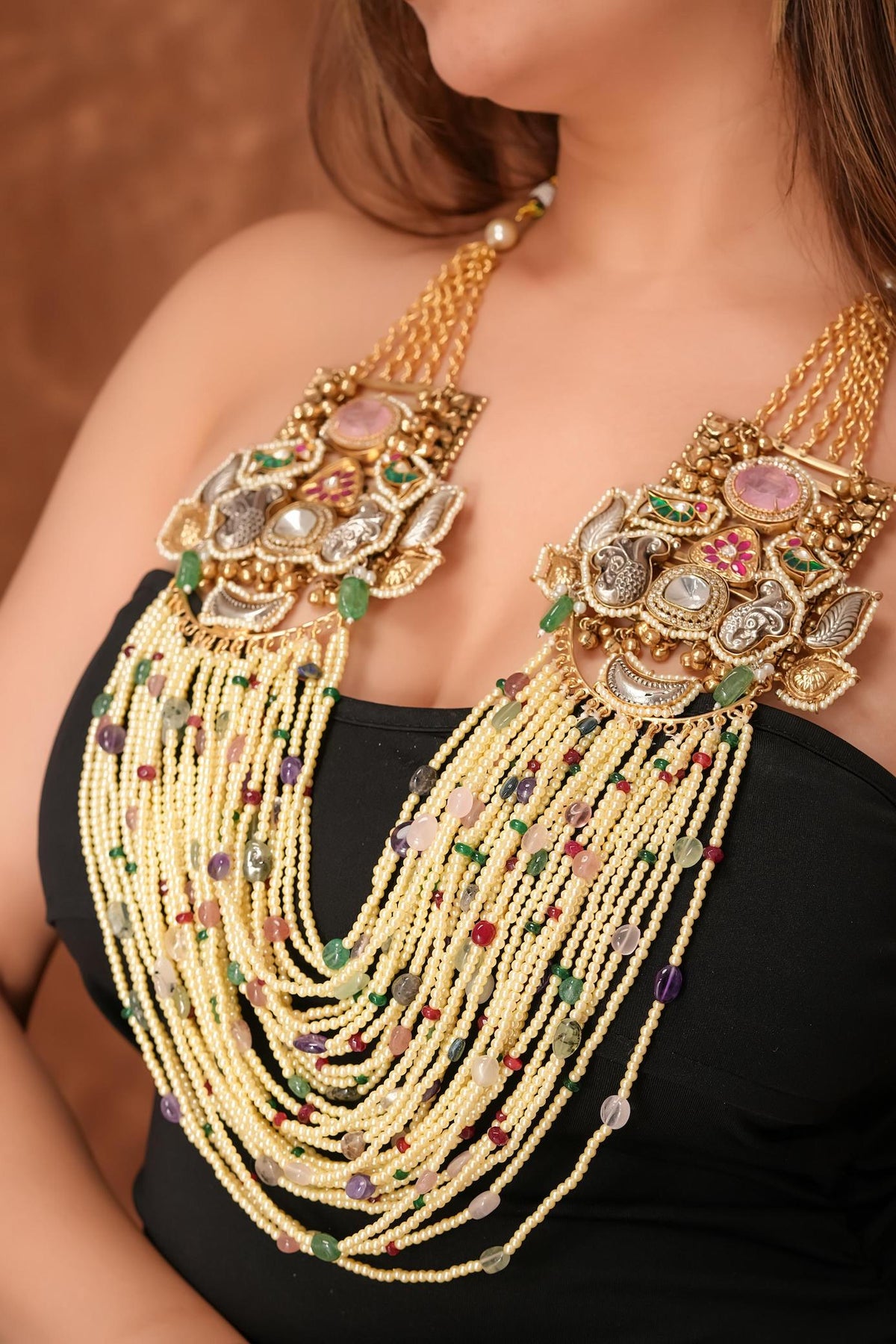 Long Maharani Pearl Haar image 1