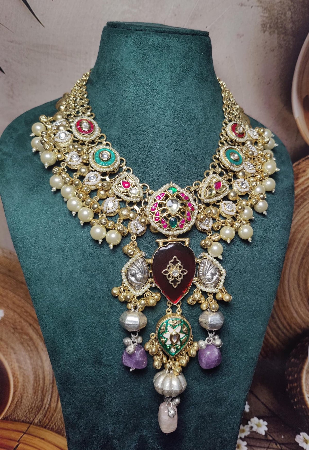 Sidharth neckpiece - red image 2