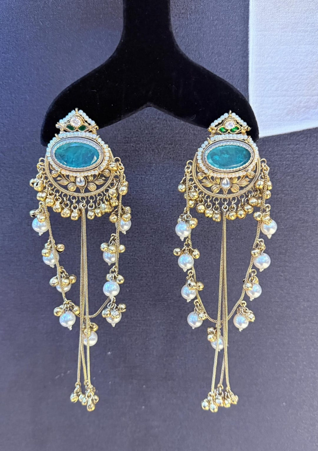 Kashish Earrings - Light Green image