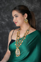 Double layered neckpiece with earrings image 3