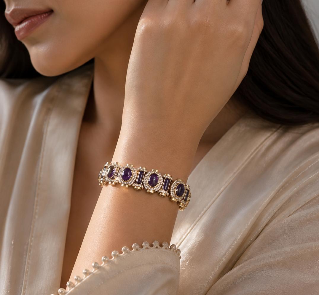 Sabya bracelet - Purple image