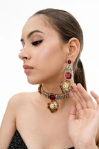 Partaash small choker with long earrings image 2