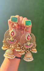 Myra Earrings - Green image