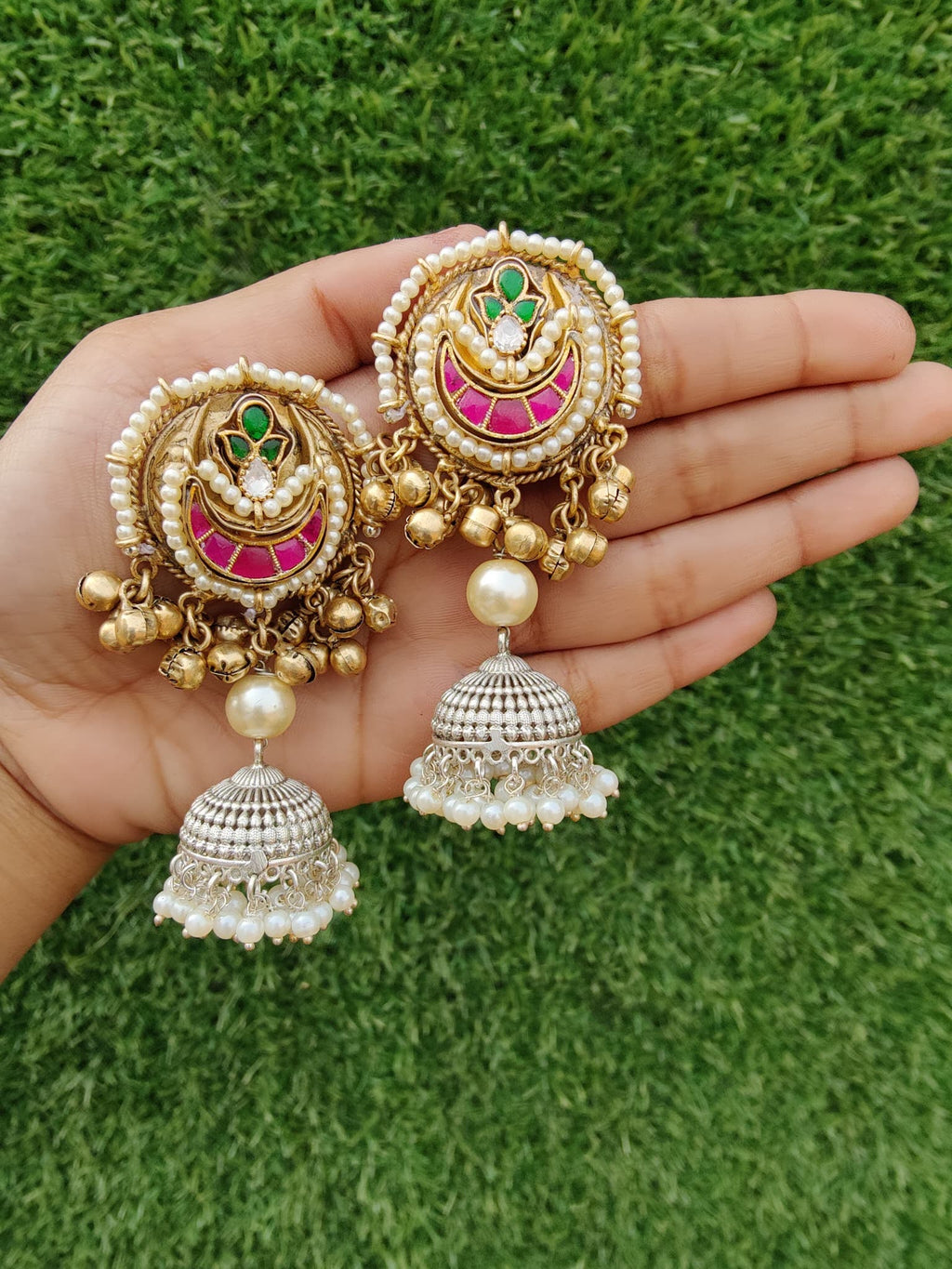 Small dual tone jhumki image 0