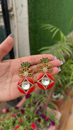 Noor studs - orange image 0