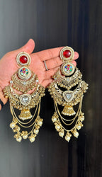 Fiza earrings - Red image