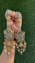 Yashoda earrings - Turquoise blue image 0