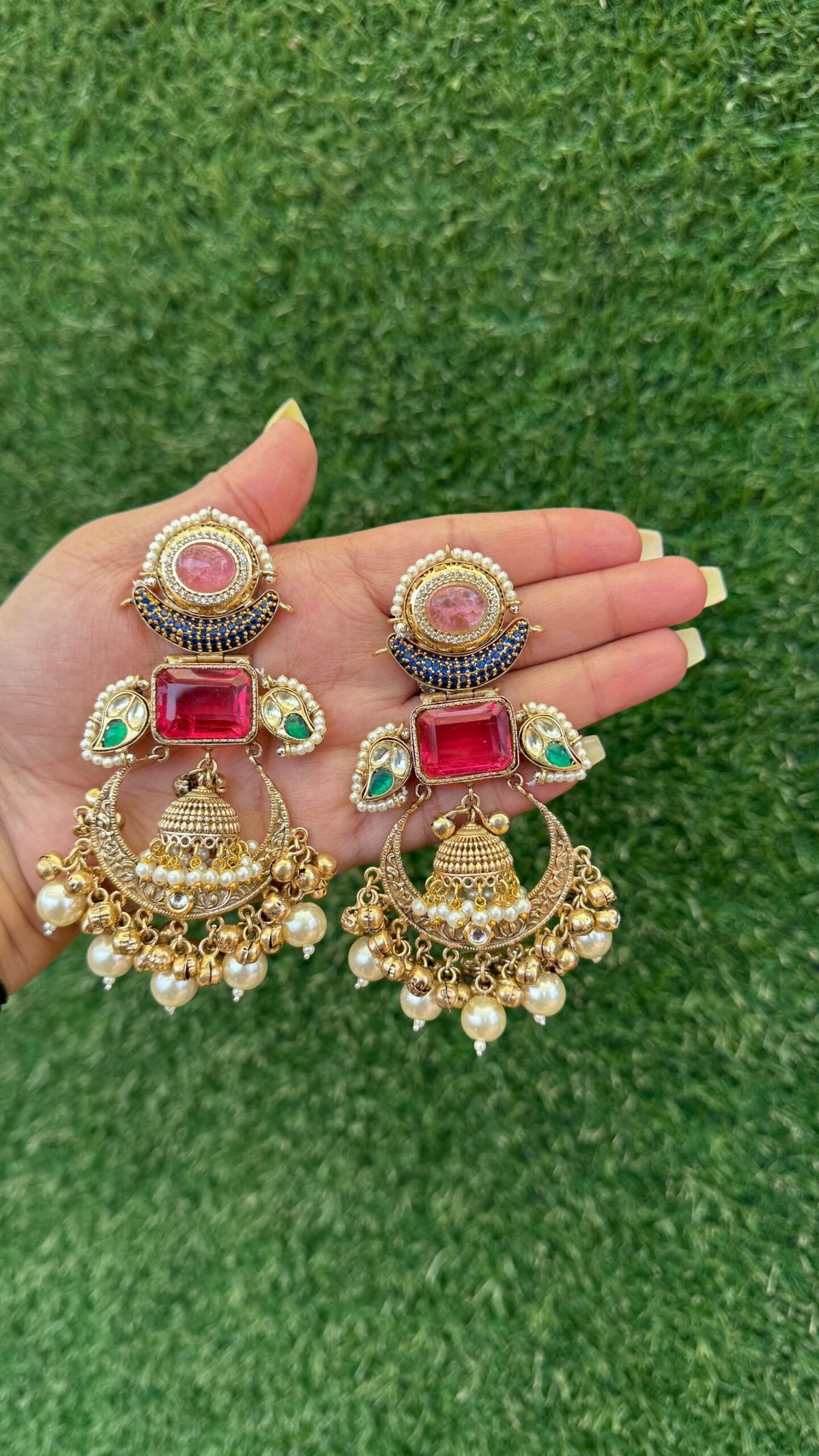 Trisha earrings- red colour image 0