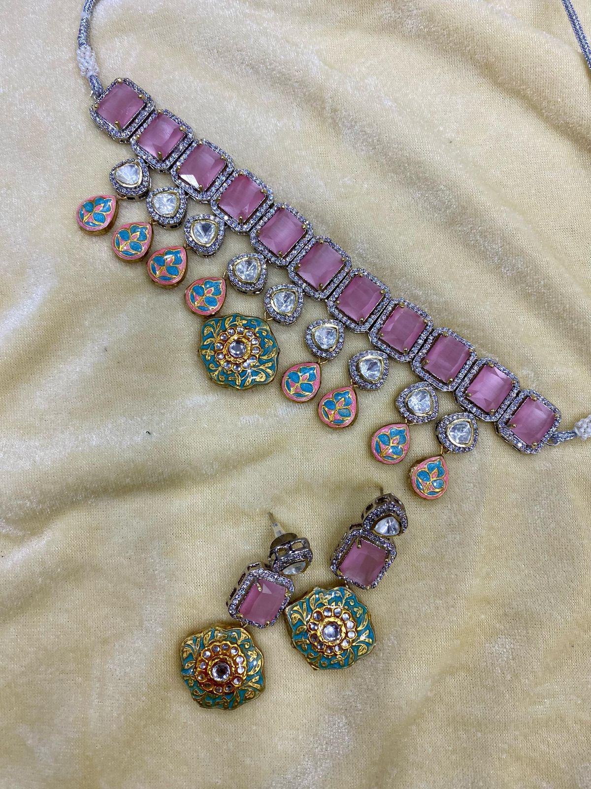 Pink partash neckpiece image 0