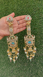 Yashoda earrings - Turquoise blue image 1