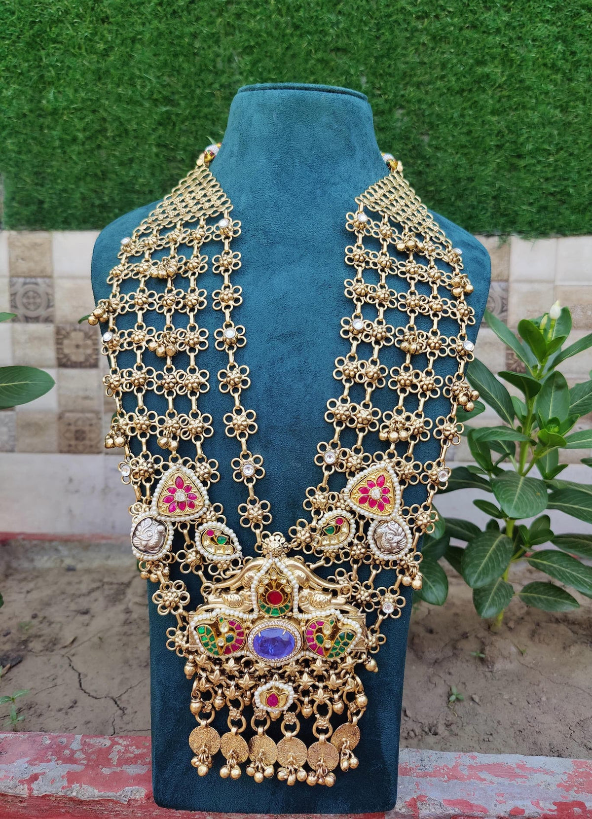 Maharani haar -purple colour image 1
