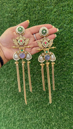 Isha earrings - Purple image
