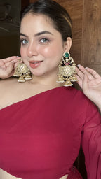 Tamanna earrings-green colour image 0