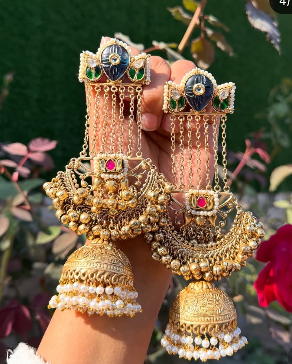 Ruhi Earrings-blue colour image 0