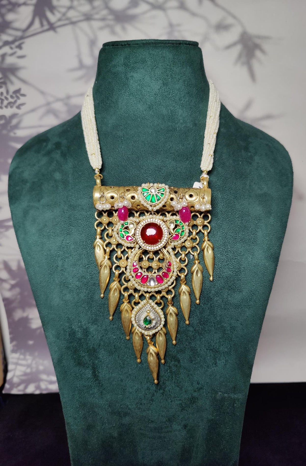 Dhanush pendant - Red image 1