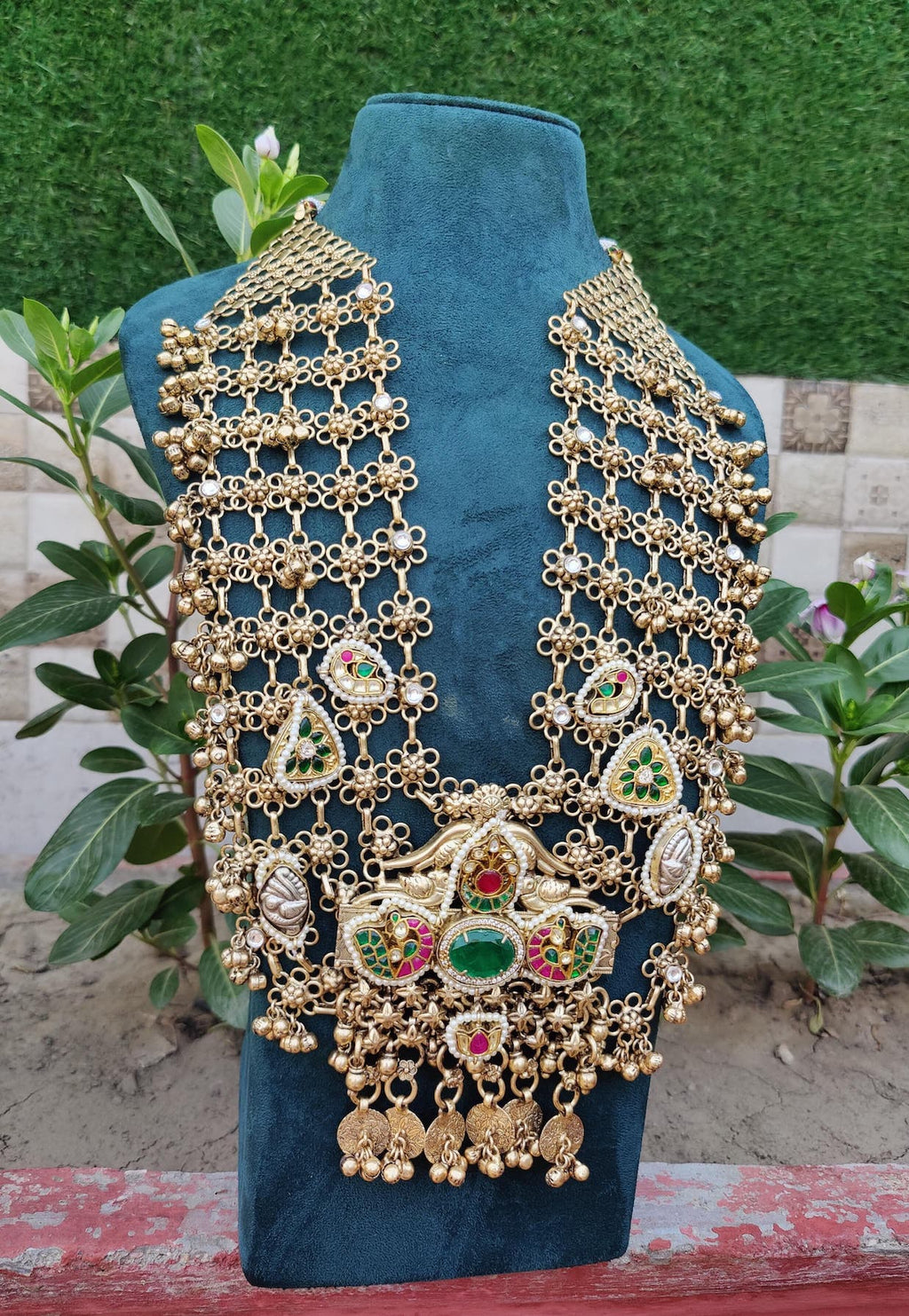 Maharani haar -Green colour image 3