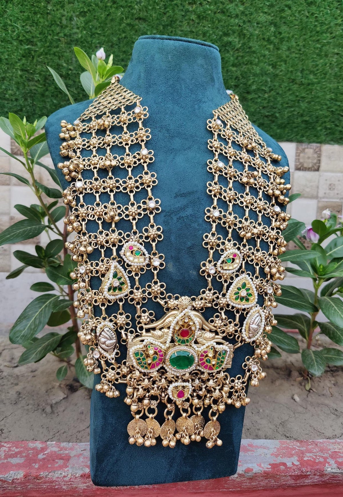 Maharani haar -Green colour image 3