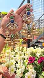 Naaz kashmiri earrings - Purple image 0