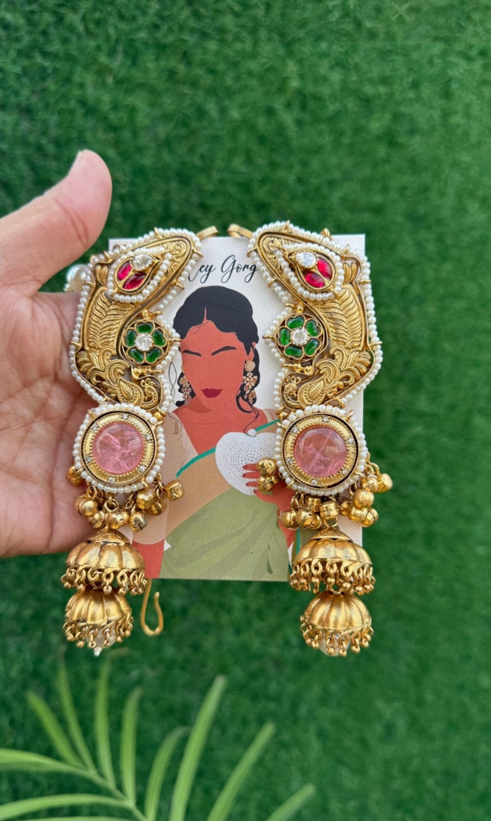 Maira Earrings - Pink image