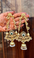 Pakee-Za Earring 7- dark green colour image 0