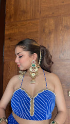 Meher jhumka - dark green image 1