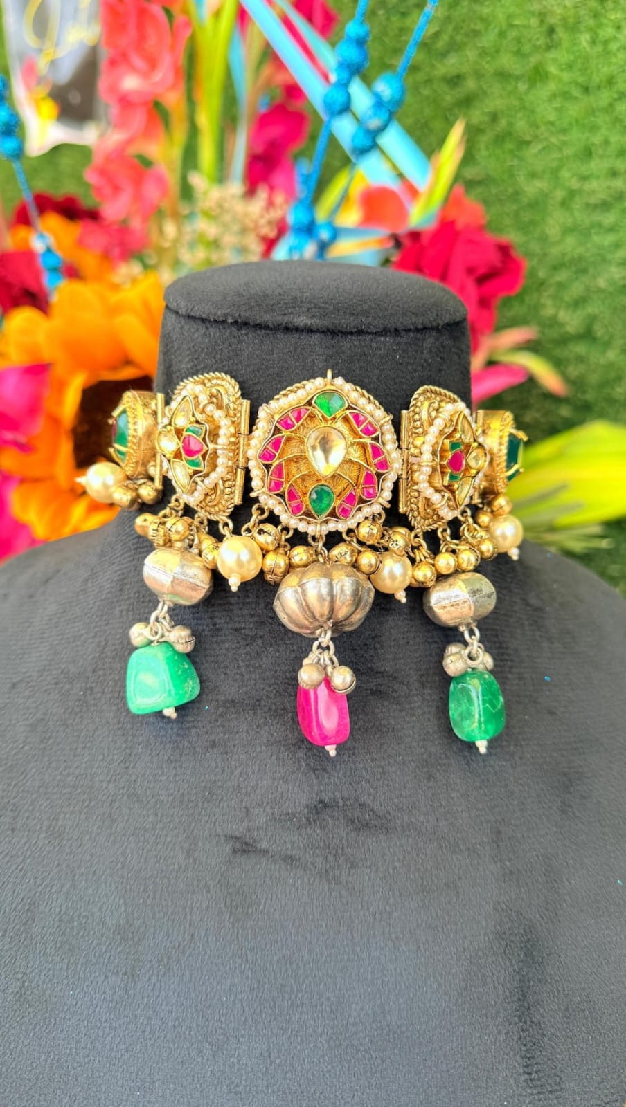 Mahira choker - Dark Green image