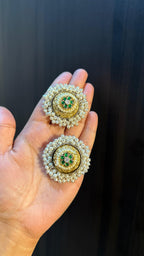 Pearl stud earrings image 1