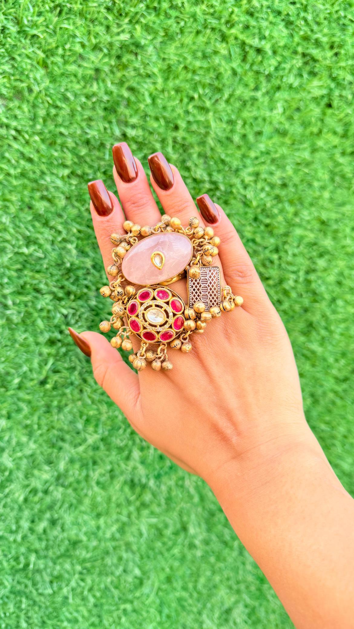 Radhika ring- Pink image 0