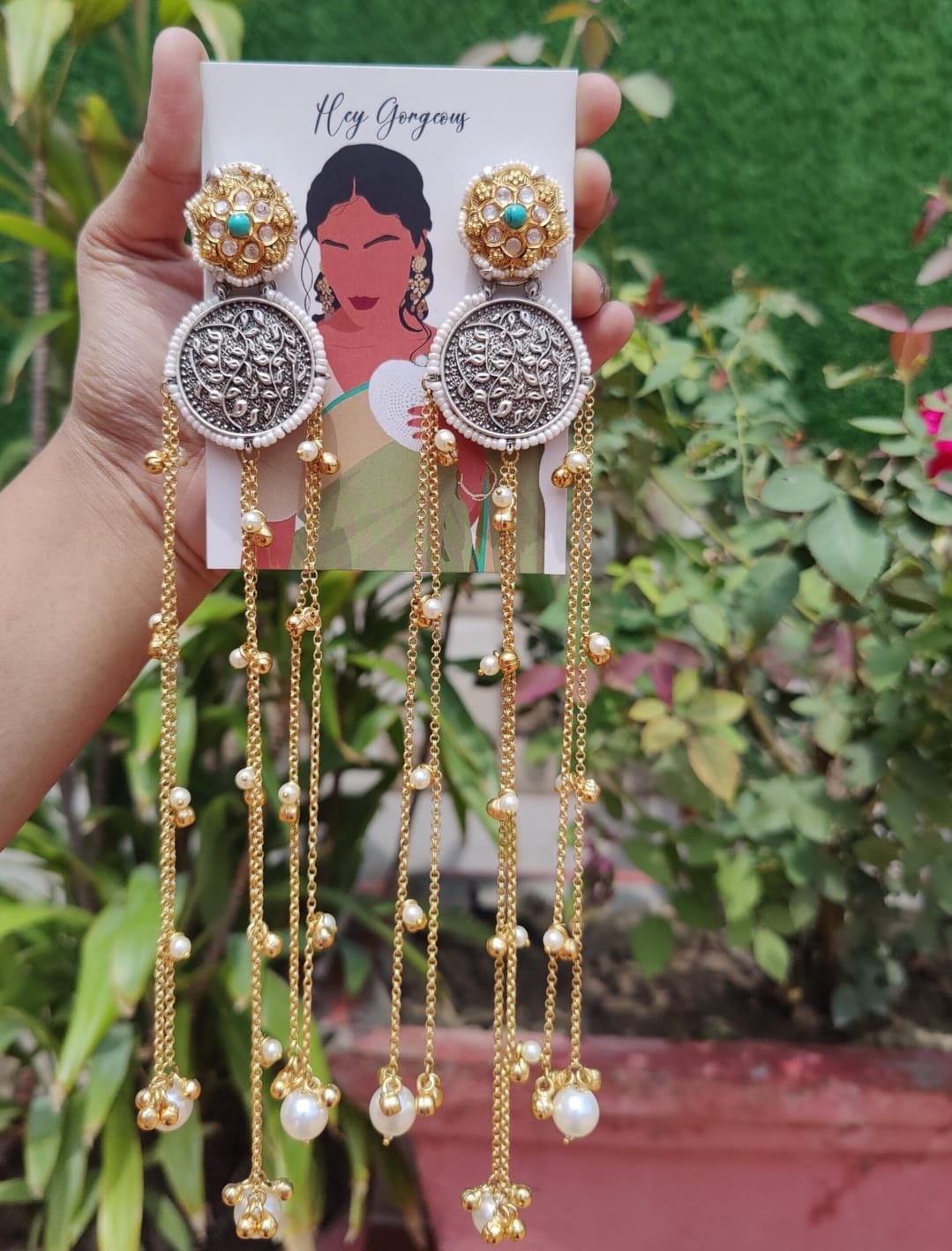 Aisha earrings - Blue image