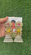 Sonam earrings- yellow colour image 0