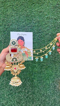 Meher jhumka- red colour image 0