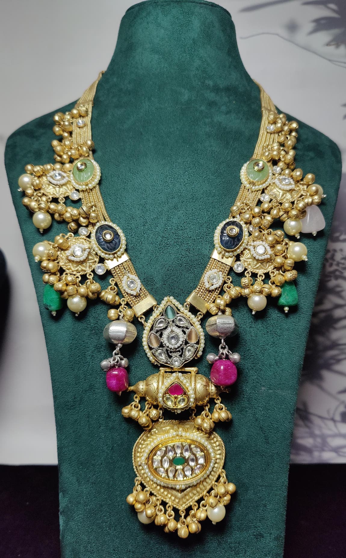 Ridhi long haar - light green and blue image 1