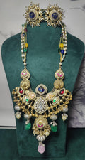 Durga neckpiece without earrings- Peach image 0