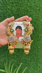 Maira Earrings - Purple image