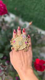 Big Panchi kundan rings image 0