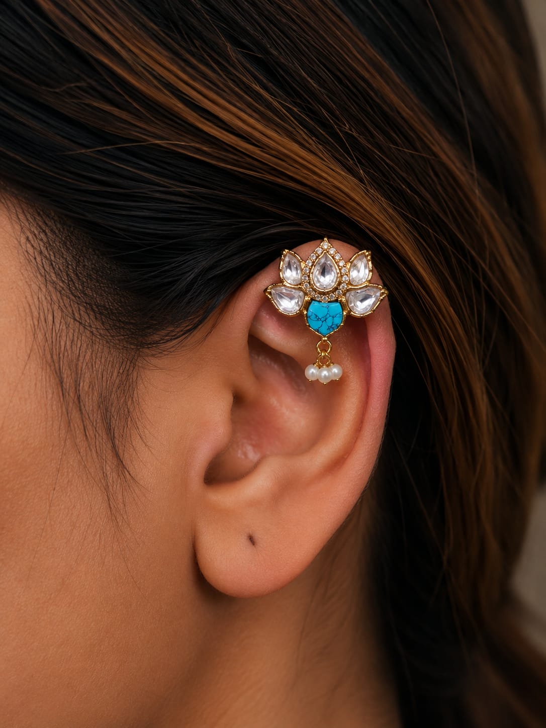 Phoolwati earcuffs- 2 in 1 image 1