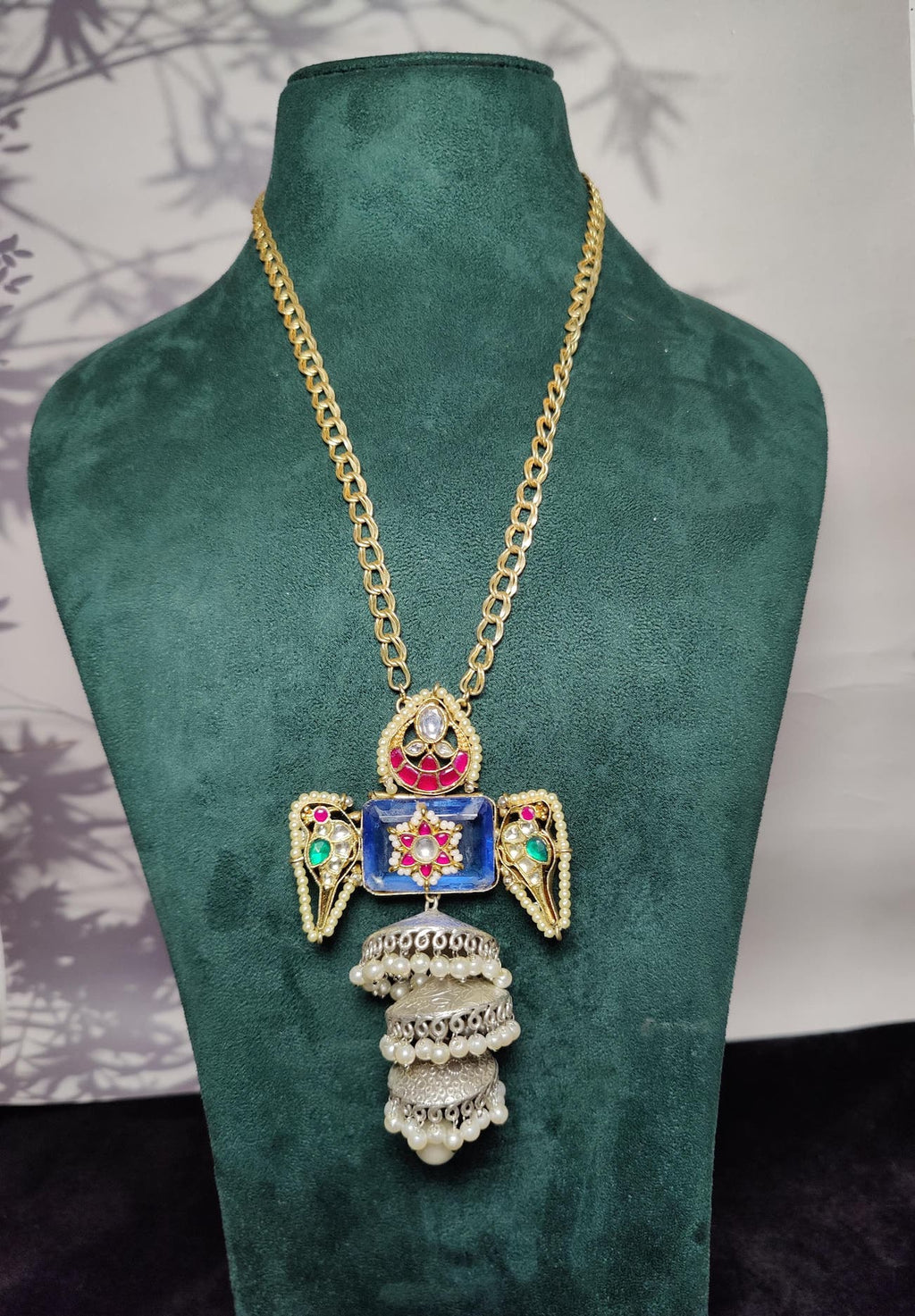 Laxmi pendant  - blue image 1