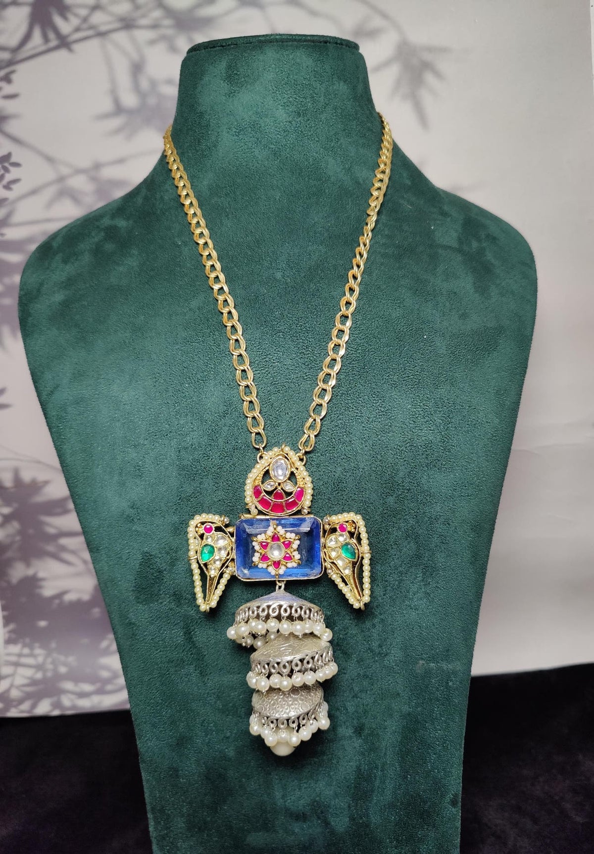 Laxmi pendant  - blue image 1