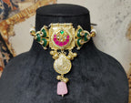 Ishani choker - dark green image 3