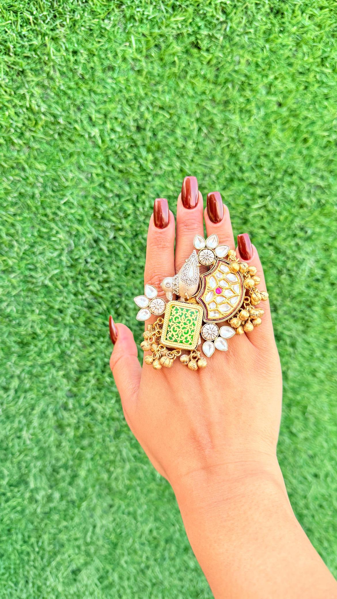 Riya ring - Green image 1