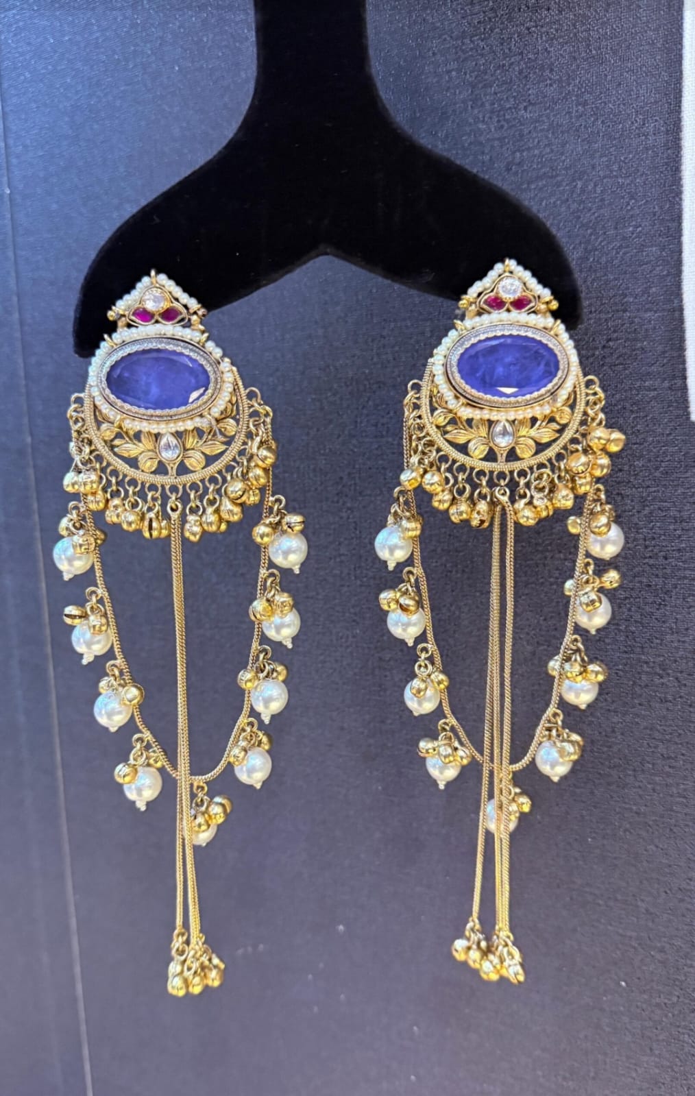 Kashish Earrings - Purple image