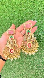 Amara earrings- pink image 1