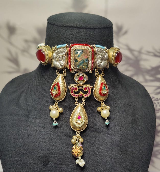 Suhani Choker- Red stone image 0