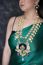 Maharani double layered blue long haar image 2