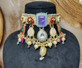 Mayuri choker - purple and blue image 0